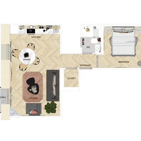 Newly Renovated With Balcony, Ac, Fiber Internet Apartment